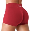 image:imageYEOREO LuxFlow Workout Shorts Women Low Rise 25 Squat Proof Seamless Gym Volleyball Booty ShortsRed