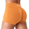 image:imageYEOREO LuxFlow Workout Shorts Women Low Rise 25 Squat Proof Seamless Gym Volleyball Booty ShortsTangerine