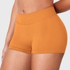 image:imageYEOREO LuxFlow Workout Shorts Women Low Rise 25 Squat Proof Seamless Gym Volleyball Booty ShortsTangerine