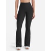 image:imageYEOREO SoftHue Mini Flare Leggings for Women 285305325 Scrunch Workout High Waisted No Front Seam Gym Yoga PantsBlack