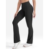 image:imageYEOREO SoftHue Mini Flare Leggings for Women 285305325 Scrunch Workout High Waisted No Front Seam Gym Yoga PantsBlack