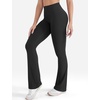 image:imageYEOREO SoftHue Mini Flare Leggings for Women 285305325 Scrunch Workout High Waisted No Front Seam Gym Yoga PantsBlack