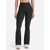 image:imageYEOREO SoftHue Mini Flare Leggings for Women 285305325 Scrunch Workout High Waisted No Front Seam Gym Yoga PantsBlack