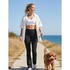 image:imageYEOREO SoftHue Mini Flare Leggings for Women 285305325 Scrunch Workout High Waisted No Front Seam Gym Yoga PantsBlack