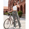 image:imageYEOREO SoftHue Mini Flare Leggings for Women 285305325 Scrunch Workout High Waisted No Front Seam Gym Yoga PantsGray Green