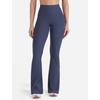 image:imageYEOREO SoftHue Mini Flare Leggings for Women 285305325 Scrunch Workout High Waisted No Front Seam Gym Yoga PantsNavy Blue