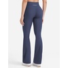 image:imageYEOREO SoftHue Mini Flare Leggings for Women 285305325 Scrunch Workout High Waisted No Front Seam Gym Yoga PantsNavy Blue