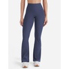 image:imageYEOREO SoftHue Mini Flare Leggings for Women 285305325 Scrunch Workout High Waisted No Front Seam Gym Yoga PantsNavy Blue