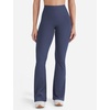 image:imageYEOREO SoftHue Mini Flare Leggings for Women 285305325 Scrunch Workout High Waisted No Front Seam Gym Yoga PantsNavy Blue