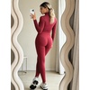 image:imageYEOREO SoftHue Workout Leggings for Women Hidden Scrunch Tummy Control Leggings High Waisted Gym Yoga PantsAnkela Red