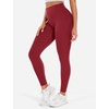image:imageYEOREO SoftHue Workout Leggings for Women Hidden Scrunch Tummy Control Leggings High Waisted Gym Yoga PantsAnkela Red