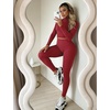 image:imageYEOREO SoftHue Workout Leggings for Women Hidden Scrunch Tummy Control Leggings High Waisted Gym Yoga PantsAnkela Red