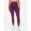 image:imageYEOREO SoftHue Workout Leggings for Women Hidden Scrunch Tummy Control Leggings High Waisted Gym Yoga PantsBlack Cherry