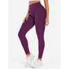 image:imageYEOREO SoftHue Workout Leggings for Women Hidden Scrunch Tummy Control Leggings High Waisted Gym Yoga PantsBlack Cherry