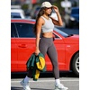 image:imageYEOREO SoftHue Workout Leggings for Women Hidden Scrunch Tummy Control Leggings High Waisted Gym Yoga PantsDark Grey