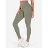 image:imageYEOREO SoftHue Workout Leggings for Women Hidden Scrunch Tummy Control Leggings High Waisted Gym Yoga PantsLight Army Green
