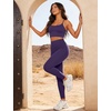 image:imageYEOREO SoftHue Workout Leggings for Women Hidden Scrunch Tummy Control Leggings High Waisted Gym Yoga PantsPurple