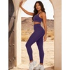 image:imageYEOREO SoftHue Workout Leggings for Women Hidden Scrunch Tummy Control Leggings High Waisted Gym Yoga PantsPurple