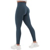 image:imageYEOREO SoftHue Workout Leggings for Women Hidden Scrunch Tummy Control Leggings High Waisted Gym Yoga PantsBlue Green