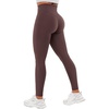 image:imageYEOREO SoftHue Workout Leggings for Women Hidden Scrunch Tummy Control Leggings High Waisted Gym Yoga PantsBrown