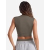 image:imageYEOREO CoreFlex Women Sleeveless Workout Crop Top Modal Basic Crew Neck Tank Tee Slim Fit Summer Y2K Going Out TopTaupe
