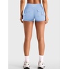image:imageYEOREO CoreFlex Women Workout Shorts Low Rise Hidden Scrunch Butt Lifting Cargo Pockets 25 ShortsLight Blue