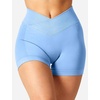 image:imageYEOREO Scrunch Butt Workout Shorts Women 35 Seamless V Cross Waist Sport Gym Amplify ShortsAzure
