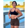 image:imageYEOREO Scrunch Butt Workout Shorts Women 35 Seamless V Cross Waist Sport Gym Amplify ShortsChocolate