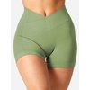 image:imageYEOREO Scrunch Butt Workout Shorts Women 35 Seamless V Cross Waist Sport Gym Amplify ShortsGreen