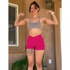 image:imageYEOREO Scrunch Butt Workout Shorts Women 35 Seamless V Cross Waist Sport Gym Amplify ShortsMagenta