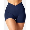image:imageYEOREO Scrunch Butt Workout Shorts Women 35 Seamless V Cross Waist Sport Gym Amplify ShortsNavy