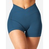 image:imageYEOREO Scrunch Butt Workout Shorts Women 35 Seamless V Cross Waist Sport Gym Amplify ShortsPeacock Blue