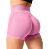 image:imageYEOREO Scrunch Butt Workout Shorts Women 35 Seamless V Cross Waist Sport Gym Amplify ShortsPink