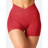 image:imageYEOREO Scrunch Butt Workout Shorts Women 35 Seamless V Cross Waist Sport Gym Amplify ShortsRed