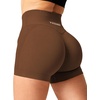 image:imageYEOREO Scrunch Butt Workout Shorts Women 35 Seamless V Cross Waist Sport Gym Amplify ShortsSangria
