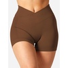 image:imageYEOREO Scrunch Butt Workout Shorts Women 35 Seamless V Cross Waist Sport Gym Amplify ShortsSangria