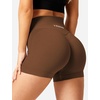 image:imageYEOREO Scrunch Butt Workout Shorts Women 35 Seamless V Cross Waist Sport Gym Amplify ShortsSangria