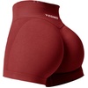 image:imageYEOREO Scrunch Butt Workout Shorts Women 35 Seamless V Cross Waist Sport Gym Amplify ShortsWine