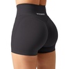 image:imageYEOREO Scrunch Butt Workout Shorts Women 35 Seamless V Cross Waist Sport Gym Amplify ShortsShale Brown