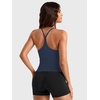 image:imageYEOREO CoreFlex Y Back Tank Tops for Women Workout Padded Racerback Tank Tops with Adjustable StrapNavy Blue