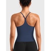image:imageYEOREO CoreFlex Y Back Tank Tops for Women Workout Padded Racerback Tank Tops with Adjustable StrapNavy Blue