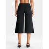 image:imageYEOREO Ease No Front Seam Capris for Women Low Rise VBack Yoga Pants  21 Inseam Straight Leg Glute Contouring Relaxed BelowKnee Fit No Camel Toe Workout and LoungeBlack