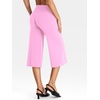 image:imageYEOREO Ease No Front Seam Capris for Women Low Rise VBack Yoga Pants  21 Inseam Straight Leg Glute Contouring Relaxed BelowKnee Fit No Camel Toe Workout and LoungeBubblegum Pink