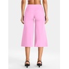 image:imageYEOREO Ease No Front Seam Capris for Women Low Rise VBack Yoga Pants  21 Inseam Straight Leg Glute Contouring Relaxed BelowKnee Fit No Camel Toe Workout and LoungeBubblegum Pink