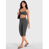 image:imageYEOREO Ease Womens Workout Capri Leggings with Pockets No Front Seam Pants  High Waisted Hidden Scrunch Tummy Control Butt lifting buttery soft Gym Yoga Going Out Capri Leggings 17 InseamCarbon Grey