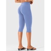 image:imageYEOREO Ease Womens Workout Capri Leggings with Pockets No Front Seam Pants  High Waisted Hidden Scrunch Tummy Control Butt lifting buttery soft Gym Yoga Going Out Capri Leggings 17 InseamSea Blue