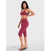 image:imageYEOREO Ease Womens Workout Capri Leggings with Pockets No Front Seam Pants  High Waisted Hidden Scrunch Tummy Control Butt lifting buttery soft Gym Yoga Going Out Capri Leggings 17 InseamRuby Red