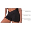 image:imageYEOREO Scrunch Butt Workout Shorts 35  Seamless V Cross Waist Sports Gym for WomenBlack