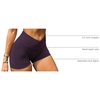image:imageYEOREO Scrunch Butt Workout Shorts 35  Seamless V Cross Waist Sports Gym for WomenBlack Purple