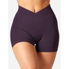 image:imageYEOREO Scrunch Butt Workout Shorts 35  Seamless V Cross Waist Sports Gym for WomenBlack Purple